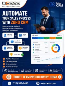 Zoho CRM Consulting Services for Sales Automation, CRM Success & Growth | DESSS