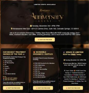 Skincare event Colorado Springs