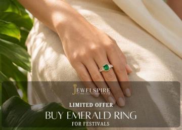 Limited Offer: Buy Emerald Ring for Festivals!