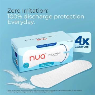 Panty Liners for White Discharge & Spotting in India | Rash-Free Daily Liners | Nua
