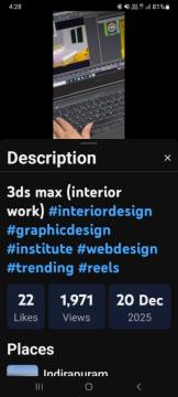 3ds max (interior work) #interiordesign #graphicdesign #institute #webdesign #trending #reels - YouT