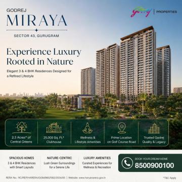 Premium Homes in Sector 43 Featuring Godrej Miraya Apartments