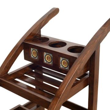 Wooden Bar Trolley Online in India | Elegant Home Entertaining Furniture