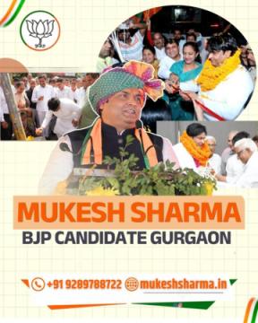 Mukesh Sharma BJP Candidate Gurgaon