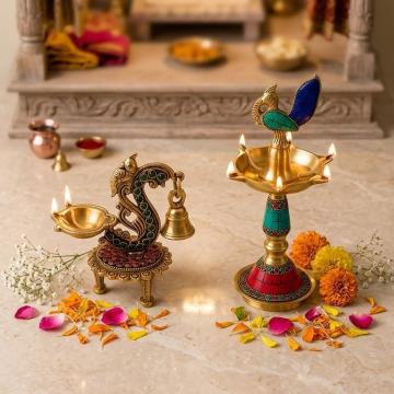 Brass Diya For Pooja to Enhance Your Home Temple Decor
