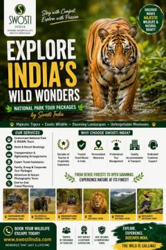 National Parks in India Tour Packages | Wildlife Safari Tours by Swosti India