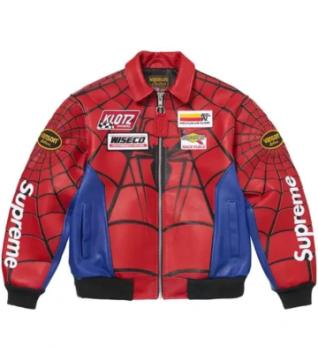 Supreme x Vanson Spider-Man Jacket – Iconic Streetwear Style