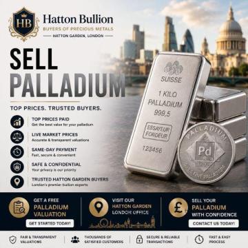 Sell Palladium in London - Get Top Prices Paid Today