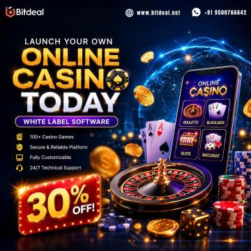 Launch Your Own Online Casino TODAY – White Label Software, 30% OFF!