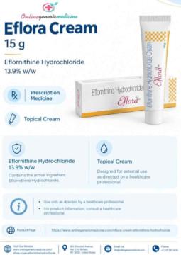 Eflora Cream – Eflornithine for Hair Growth Care | Online Generic Medicine