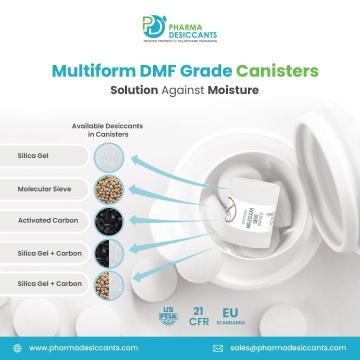 Printed Instruction Desiccant Canisters for Easy Use