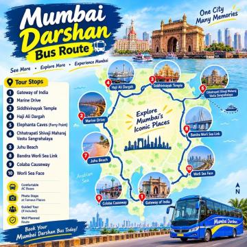 mumbai darshan bus route