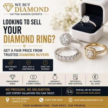 Sell Your Diamond Ring for the Best Price | Trusted Hatton Garden Buyers