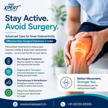 Knee Osteoarthritis Treatment Without Surgery in India – KneeXpert