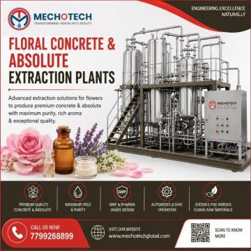 Floral Concreate & Abslolute Extraction Plants In Japan | Mecho Tech