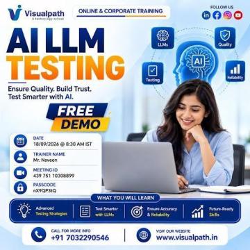 Join the AI LLM Testing Free Demo on September 18, 2026