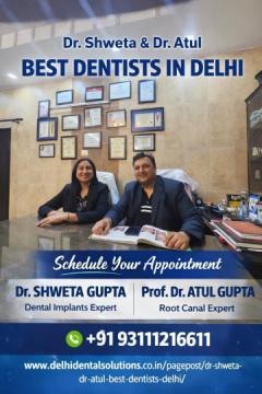 Dr Shweta & Dr Atul, Best Dentists in Delhi, from Kamniyata Dental Solution