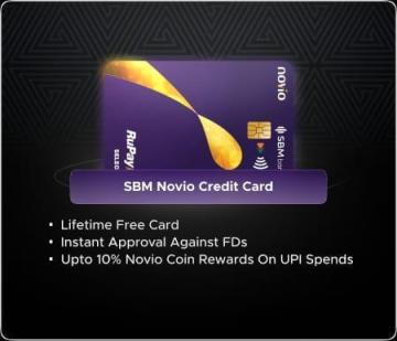 SBM Novio Credit Card – Most Rewarding UPI Card!