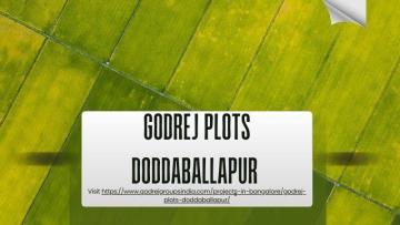 Godrej Plots Doddaballapur- Premium Investment in Bangalore