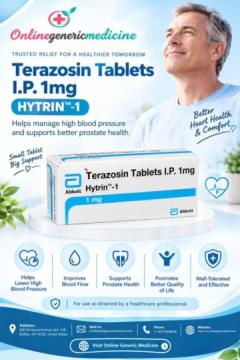 Hytrin Tablet — Supports Healthy Blood Pressure & Urine Flow | Online Generic Medicine