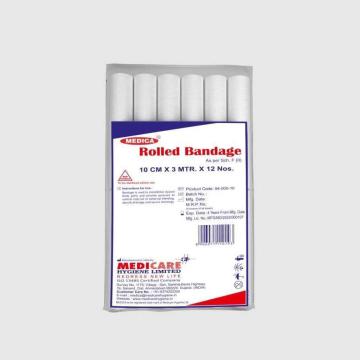 Medica Roller Bandages – OEM, Private Label & Bulk Export from Medicare Hygiene