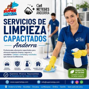 Super Neteja: Expertos en servicios de limpieza capacitados Andorra