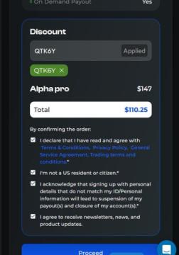 Alpha Capital Group Exclusive! 40% OFF All Pro Accounts Instantly