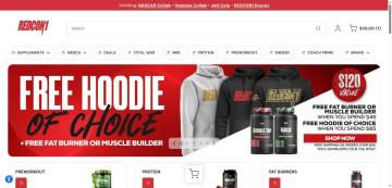 50% OFF All Items + Free Gifts on Redcon1