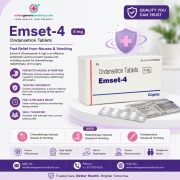 Emeset Tablets | Ondansetron Tablet | Onlinegenricmedicine