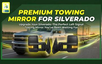 Left Signal Towing Door Mirror OEM for CHEVROLET Silverado - BS Auto Supplies