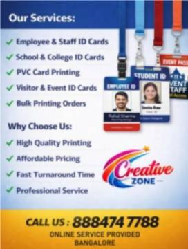 Plastic ID Card Rs. 20/- | Lanyards Rs. 30/- | PVC Card Printing | Bulk Orders | 589