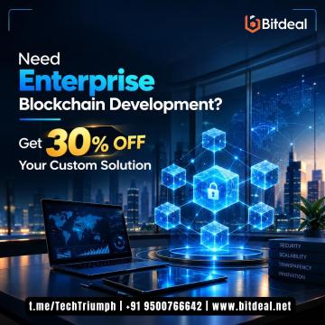 Need Enterprise Blockchain Development? Get 30% OFF Your Custom Solution