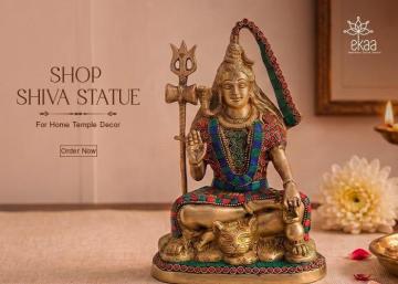 Shop Blessing Shiva Statue for Home Temple Decor | Order Now