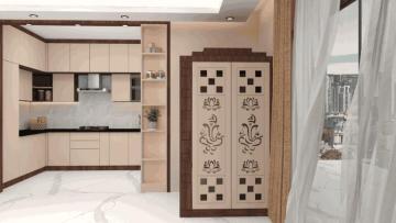Premium Pooja Unit Interiors | GRHAM Interiors