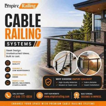 Premium Cable Railing Systems for Modern Homes & Commercial Spaces