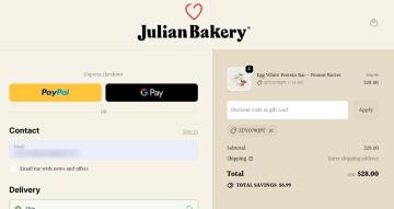 20% OFF Your Order at Julian Bakery