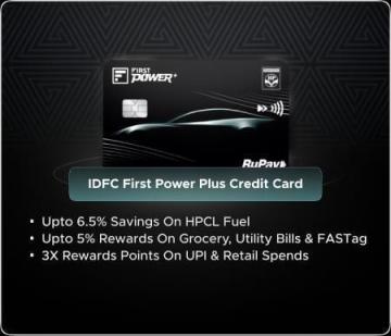 IDFC First Power Plus Credit Card - accelerated Rewards on shopping, dining, and travel!