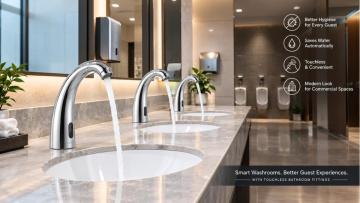 Why Hotels Need a Sensor Faucet for Touchless Washrooms | Bharat Photon