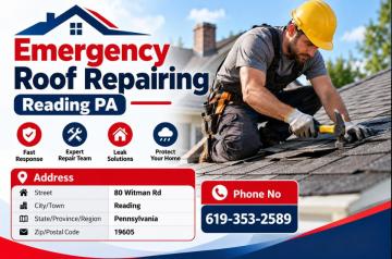 Emergency Roof Repairing Reading PA
