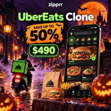 Launching in the USA? Zipprr Uber Eats Clone, Save Up To 50%
