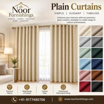 Plain Curtains in Hyderabad | Elegant & Premium Curtains
