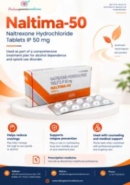 Naltima 50 mg Naltrexone for Craving Support | Online Generic Medicine
