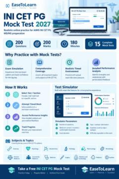 INI CET PG Mock Test – Prepare Smarter for INI CET PG with EaseToLearn