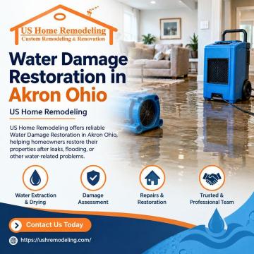 Water Damage Restoration in Akron Ohio | US Home Remodeling