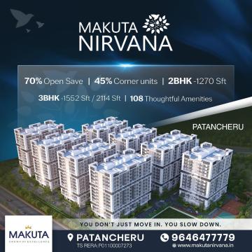 Gated Community Flats for Sale in Patancheru – Makuta Nirvana