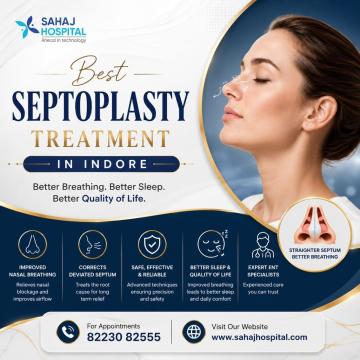 Best Septoplasty Treatment in Indore - Sahaj Hospital