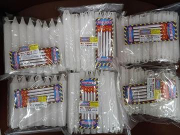 House Hold Plain White Candles- AARYAH DECOR