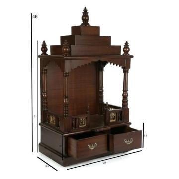 Buy Teak Wood Pooja Mandir Online - Easy Delivery