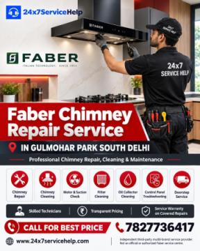 Reliable Ventilation Solutions with Faber Chimney Repair Service in Gulmohar Park South Delhi