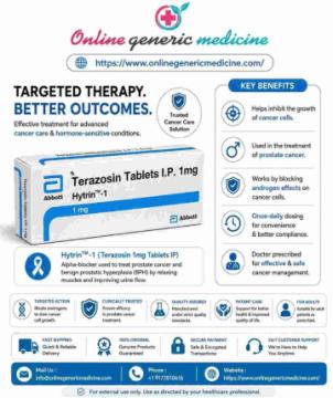 Hytrin Tablet – Uses, Benefits & Product Information | OnlineGenericMedicine.com